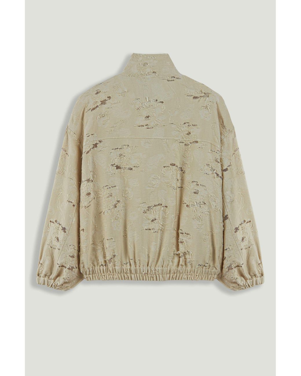 Nocturne Natural Jacquard Bomber Jacket