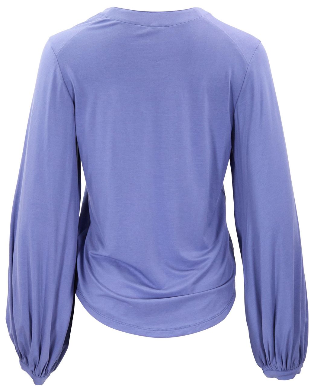 Lords of Harlech Blue Val Dawn Lyocell Stretch V-Neck Top