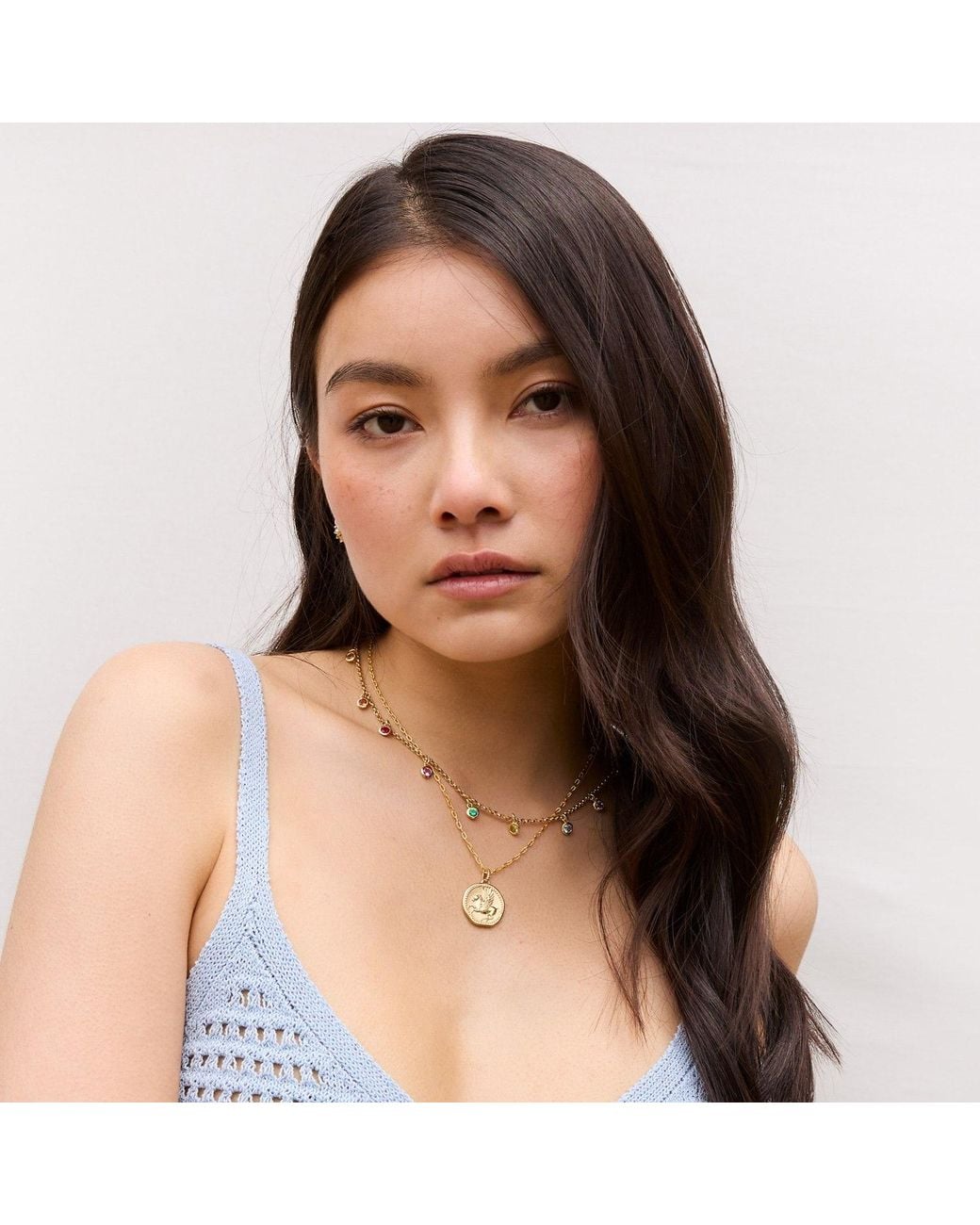 Dower & Hall Metallic Pegasus Overcome And Thrive Talisman Necklace