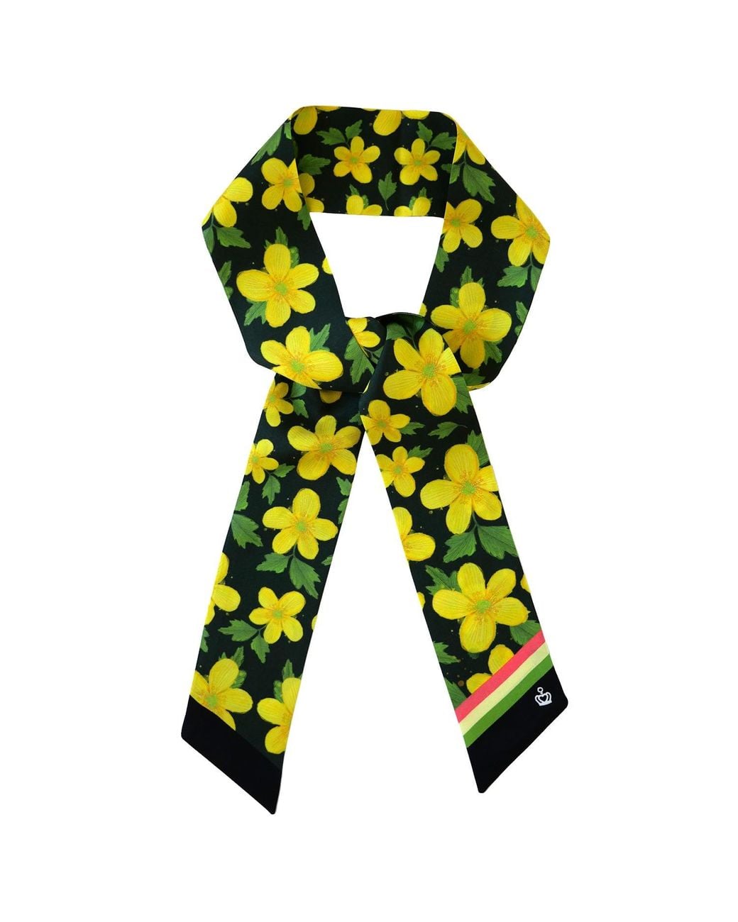 Kueen Yellow Silk Scarf
