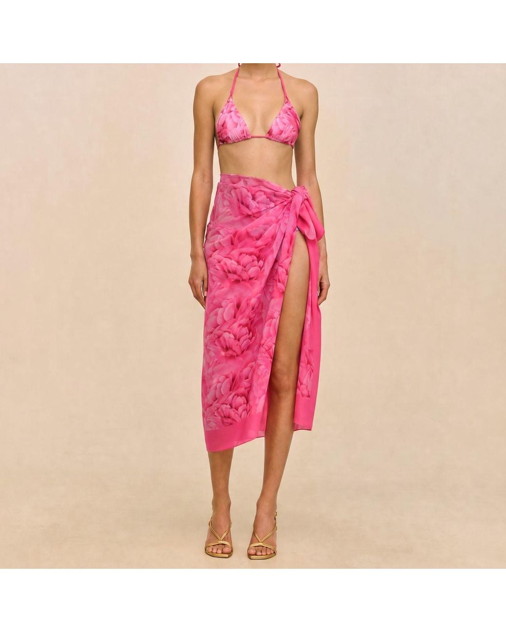 Room 24 Pink Rosie Wrap Rose Print