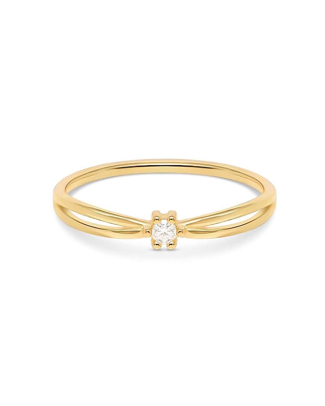 Esterah Metallic Solitaire Ring