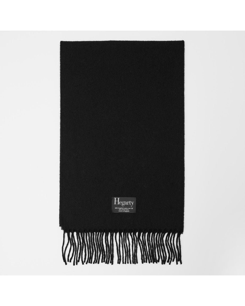 Hegarty London Black Lambswool Scarf