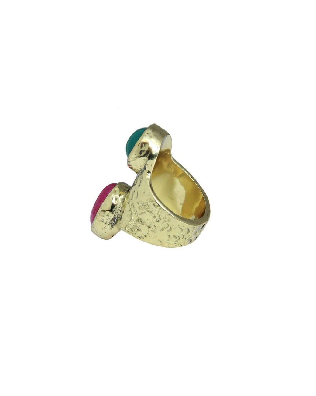 Saachi Green Agate Ring