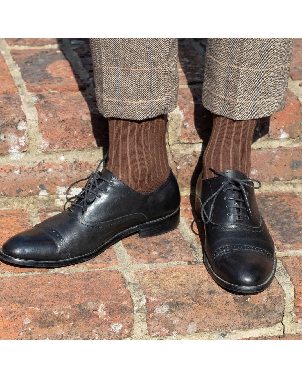 Peper Harow - Made in England Black Three Pack Essential Socks for men