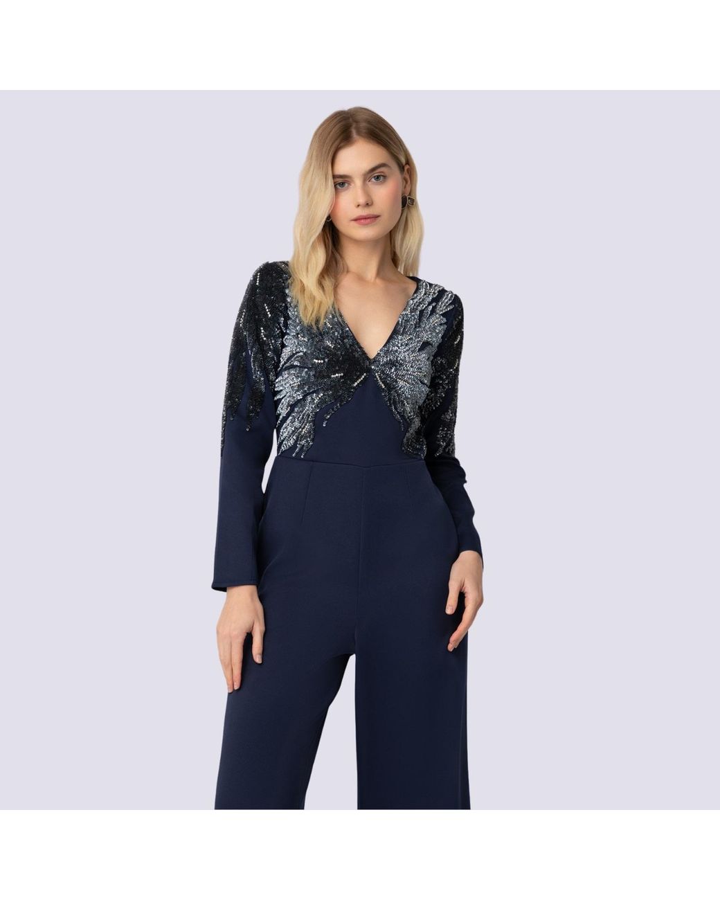 Raishma Blue Piper Jumpsuit