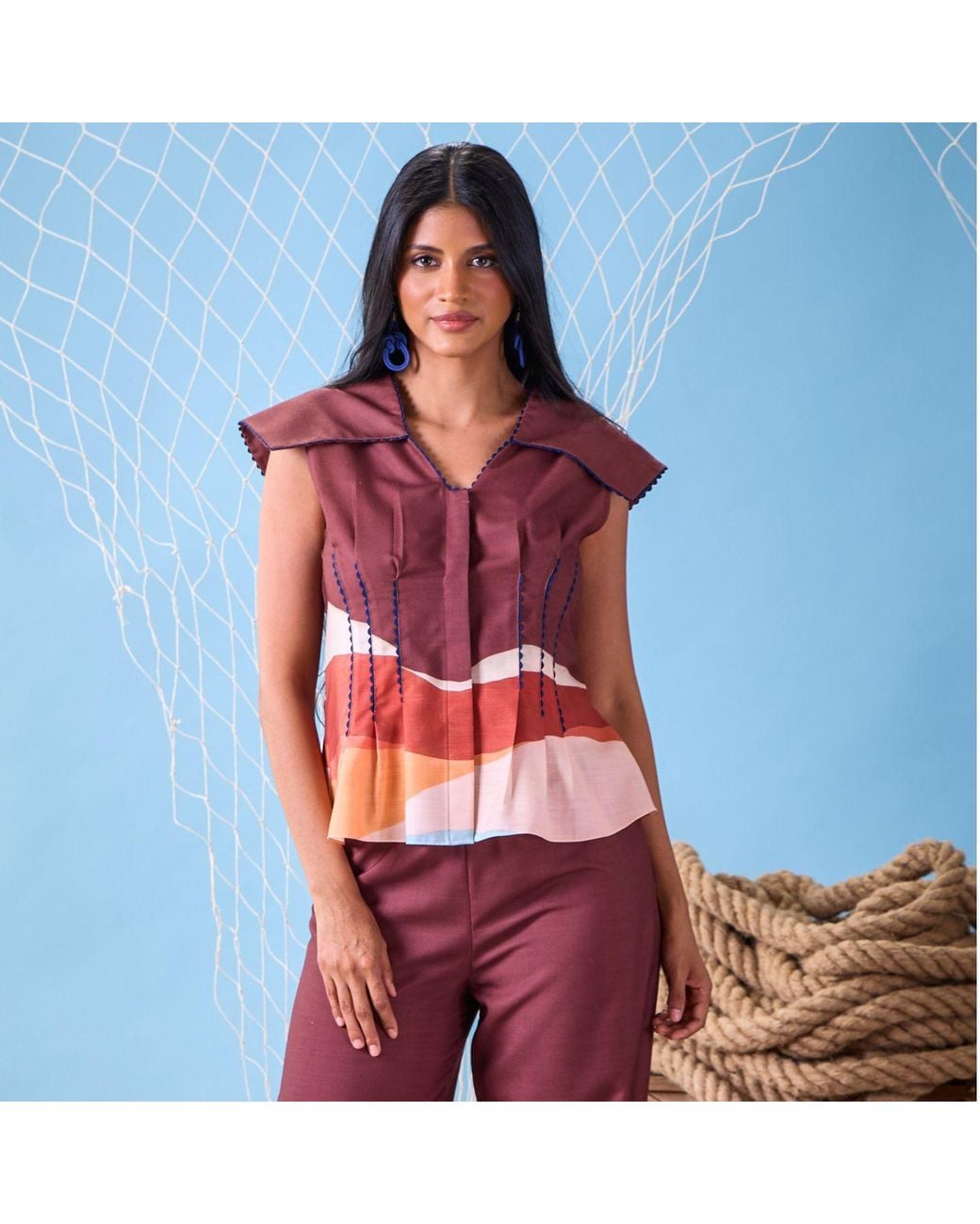 GLAM ON YOU Purple Moana Top