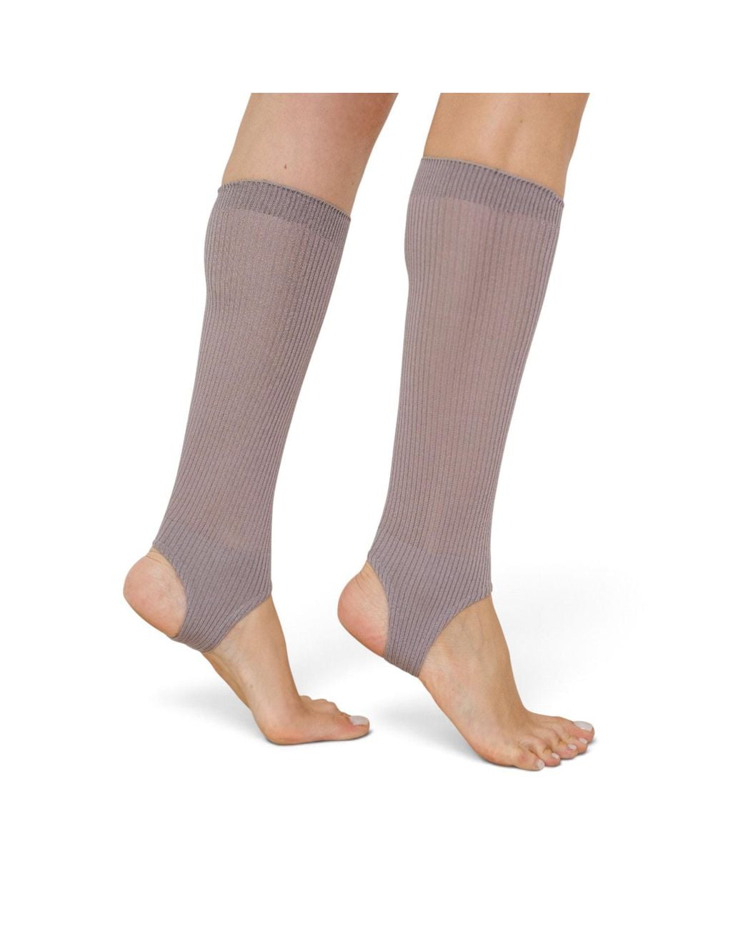 HIGH HEEL JUNGLE by KATHRYN EISMAN Gray Show Pony Fine Strirrup Socks