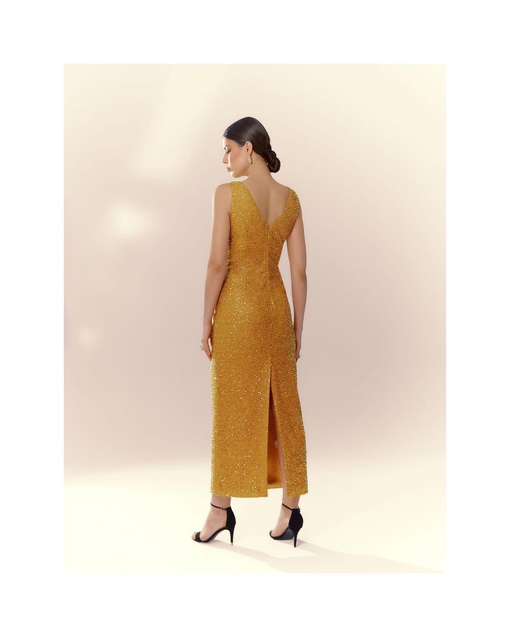 Elsava Metallic Lina Sequin Dress