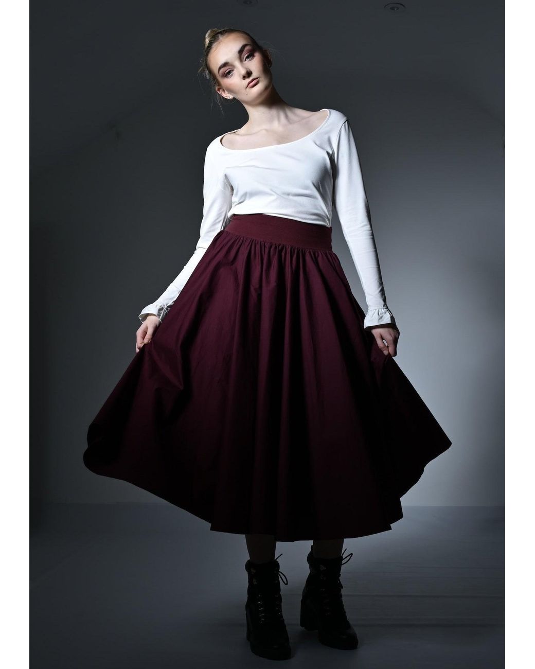 Frock Tales Purple Drury Lane Circle Skirt