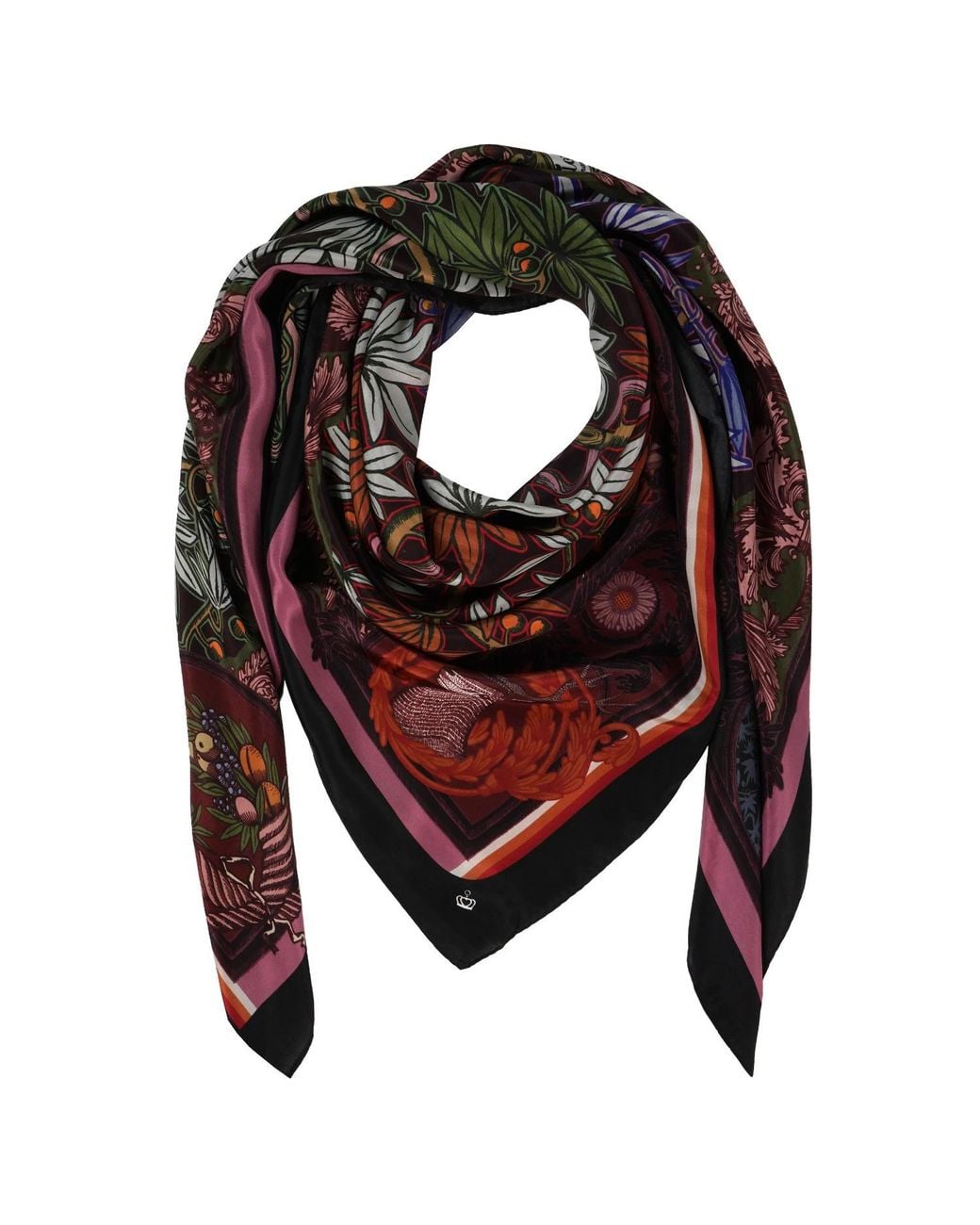 Kueen Purple Silk Scarf