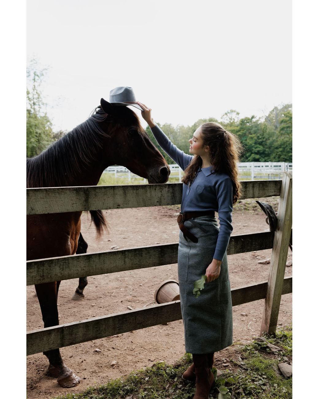 Rave on Trend Gray Classic Belted Skirt