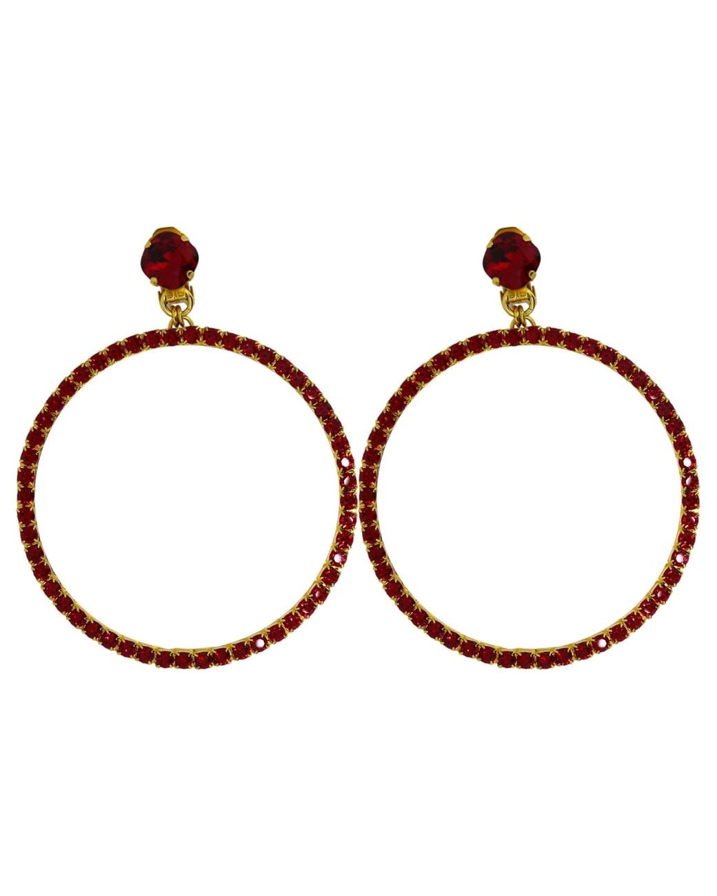 Vicki Sarge Brown The Large Hoop Earrings