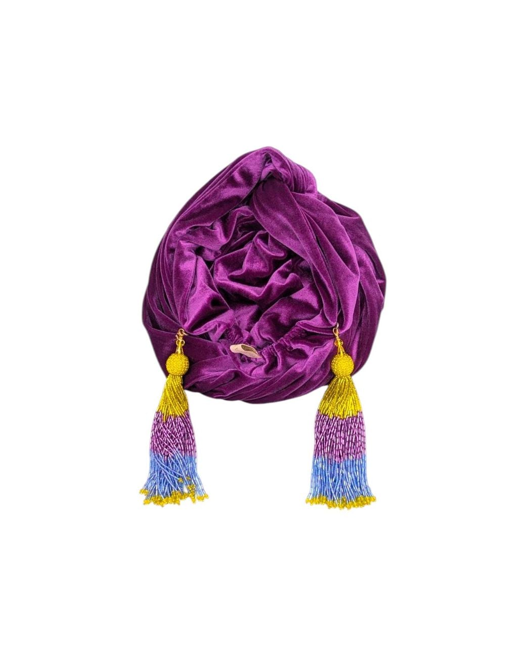 Julia Clancey Purple Plum Velour Luxe Turban