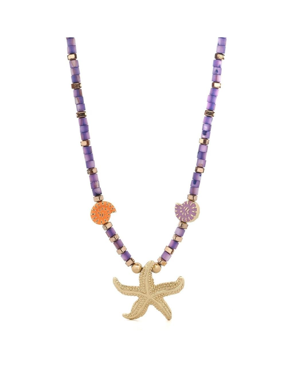 Ebru Jewelry Metallic Spirit Of The Ocean Starfish Necklace