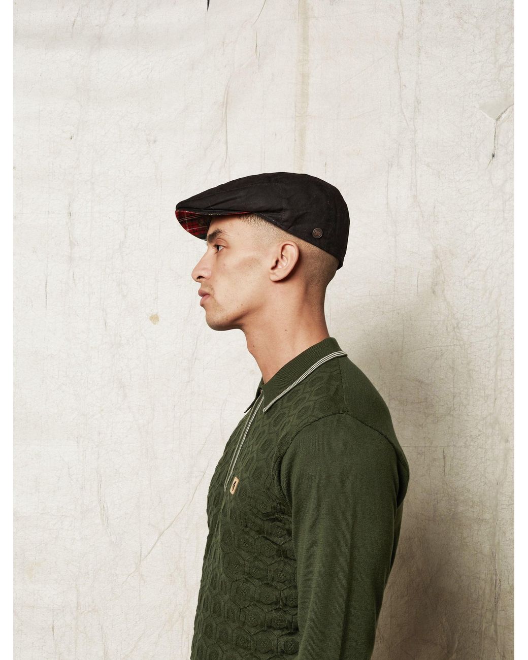 Dasmarca Hats Black Finley Italian Waterproof Cap for men