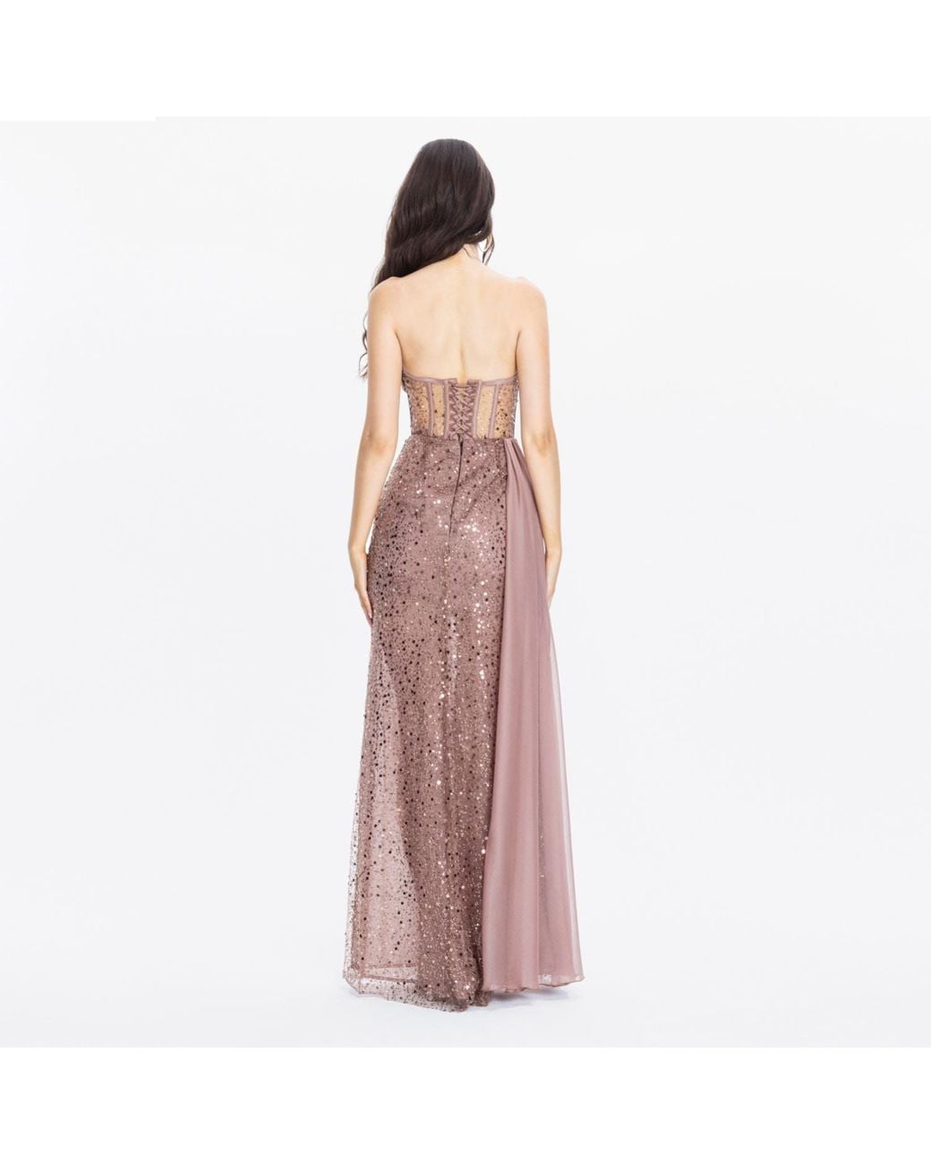 Angelika Jozefczyk Purple Corsete Evening Gown Stella