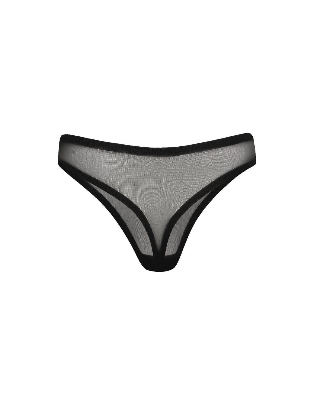 Daily Underwear Black String Panties Base