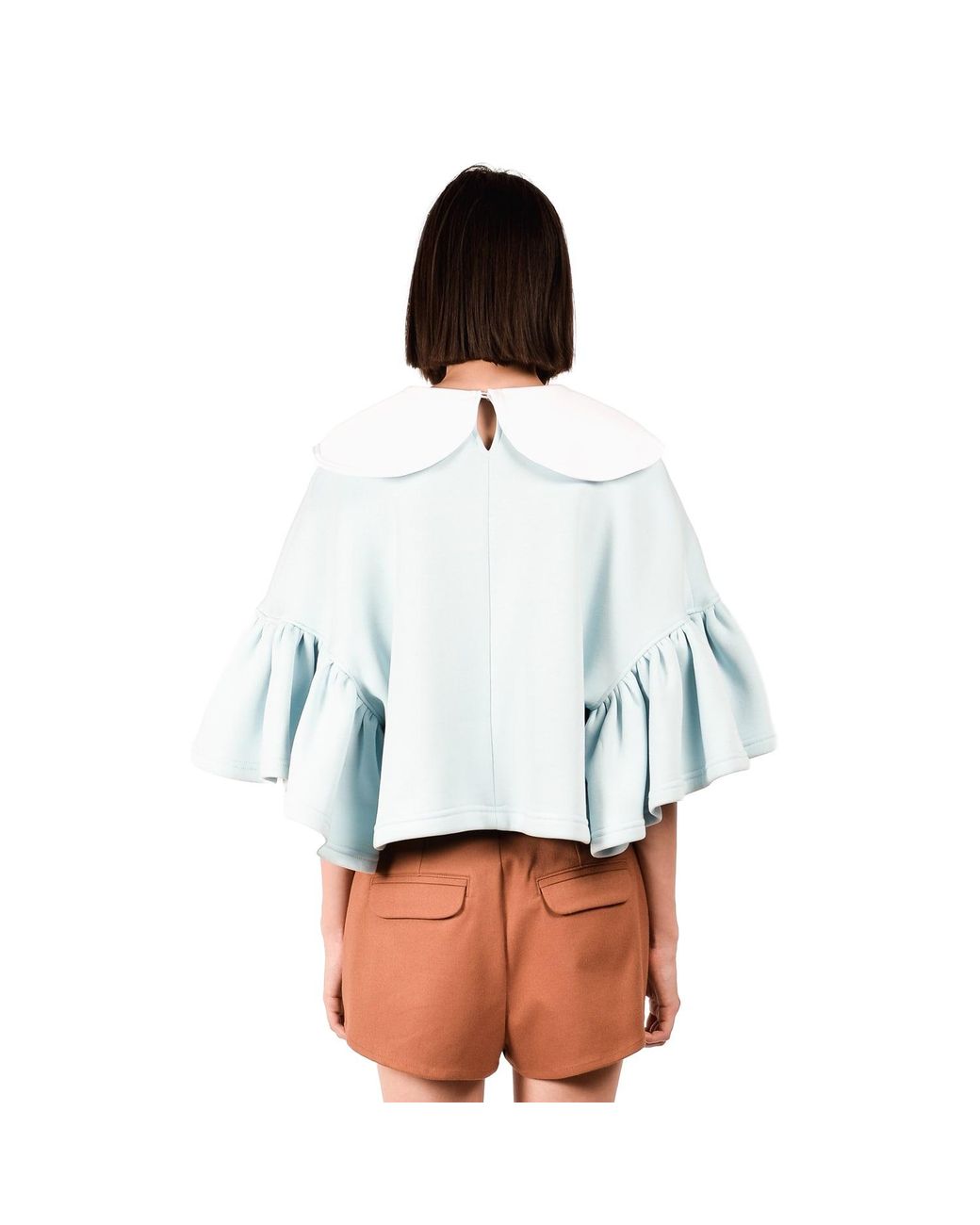 Ioana Ciolacu Blue Neutrals Baby Orchid Blouse