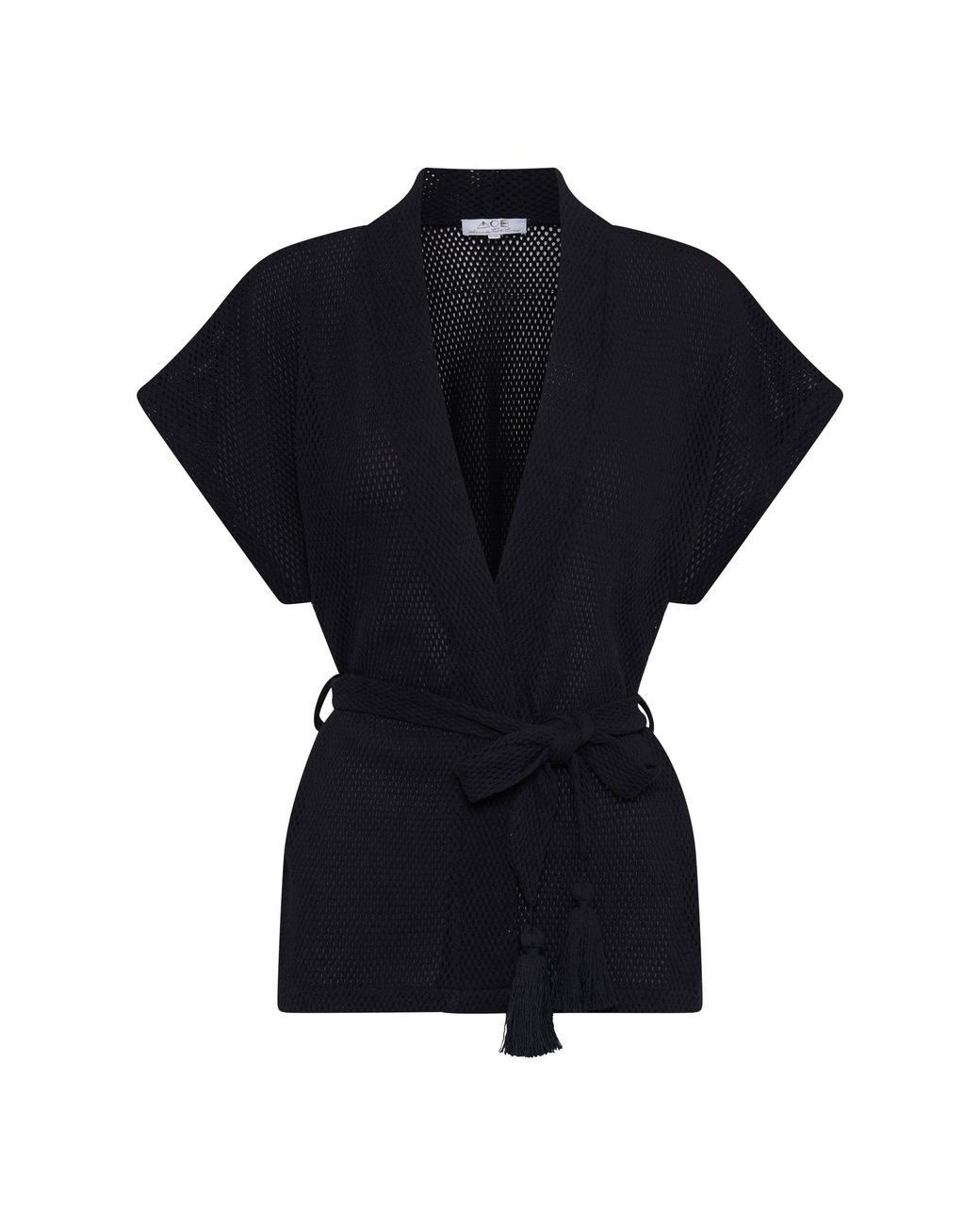 ARMS OF EVE Black Sardinia Wrap Top