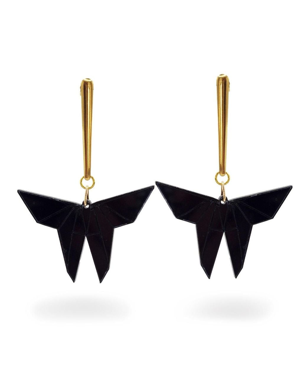 Laura Daili Blue Midnight Butterfly Earrings
