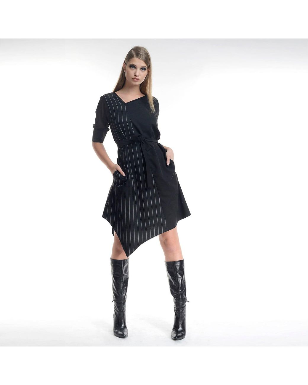 Larisa Dragna Black Balance Dress