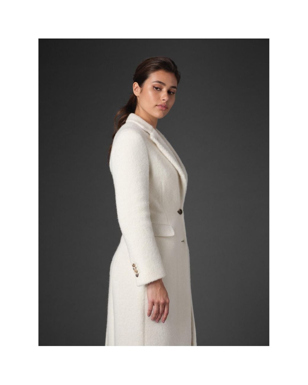 Vulto White Limited Edition Alpaca Coat