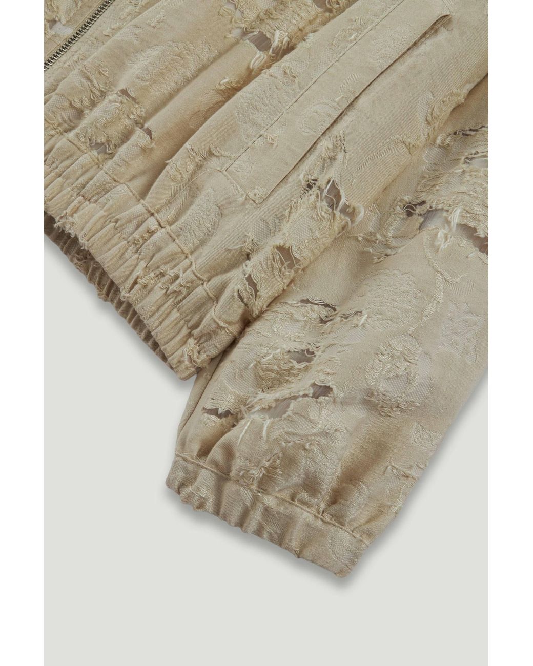 Nocturne Natural Jacquard Bomber Jacket