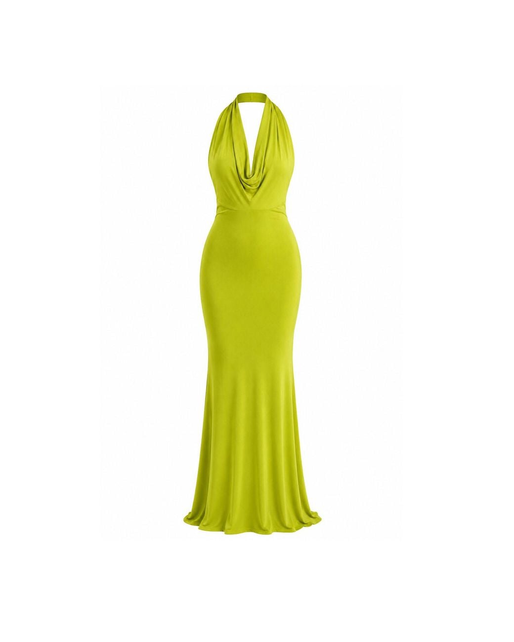 Maison De Gala Yellow Selene Lime Gown