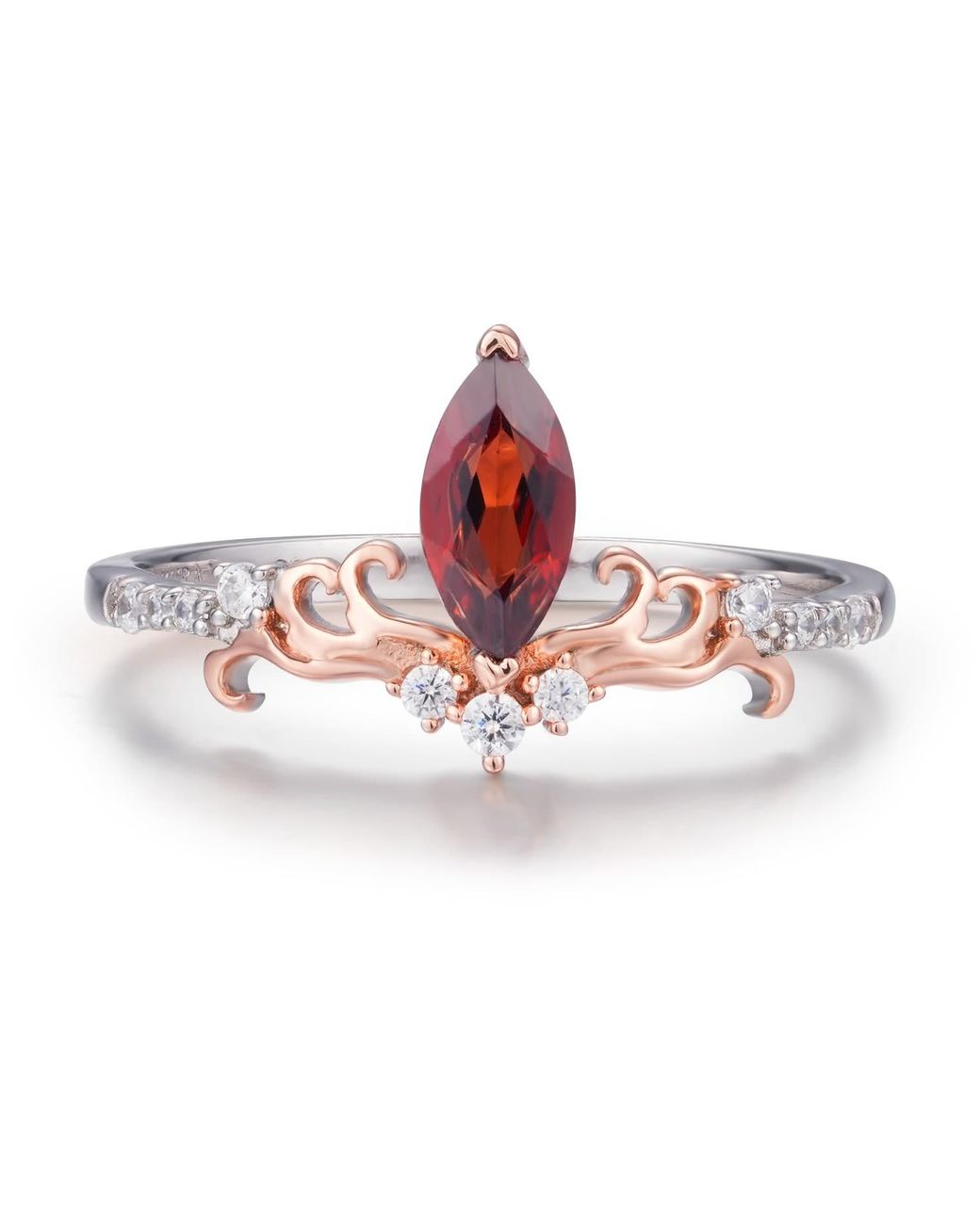 Azura Jewelry New York Pink Ring Of Fire Vermeil