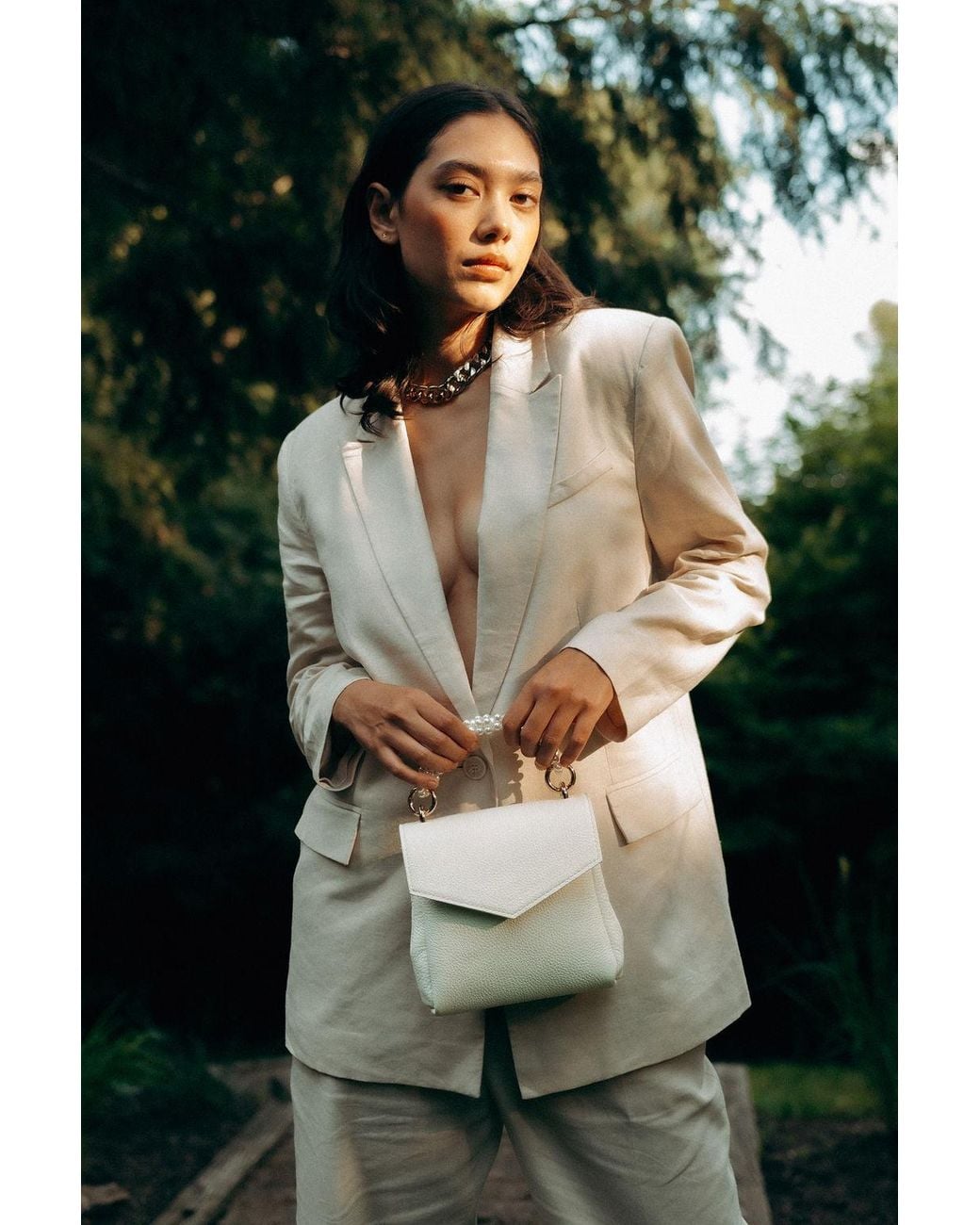 SISTER EPIC White Neutrals Vivienne Box Bag