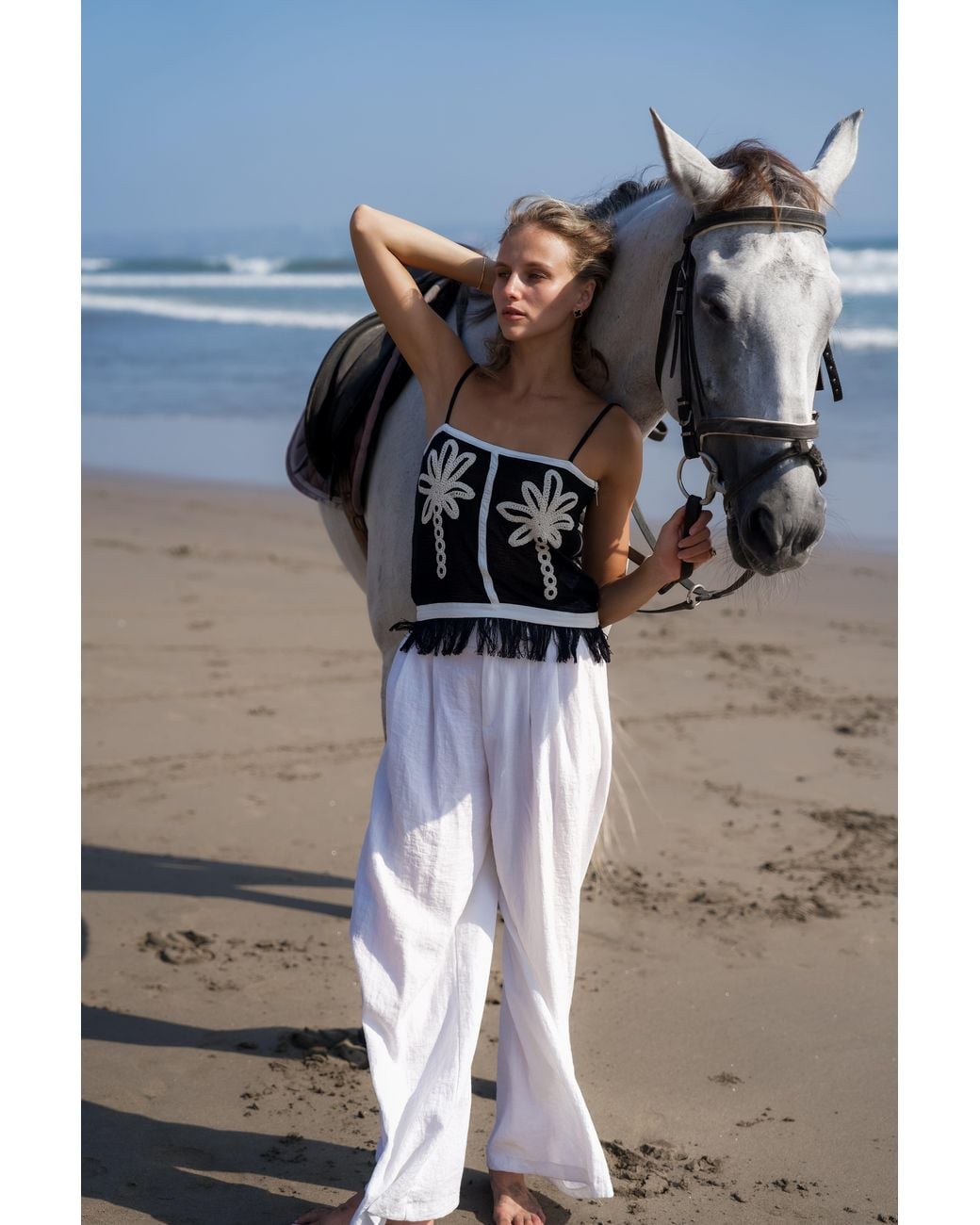 Palm Collective Black Palmetto Cami Top