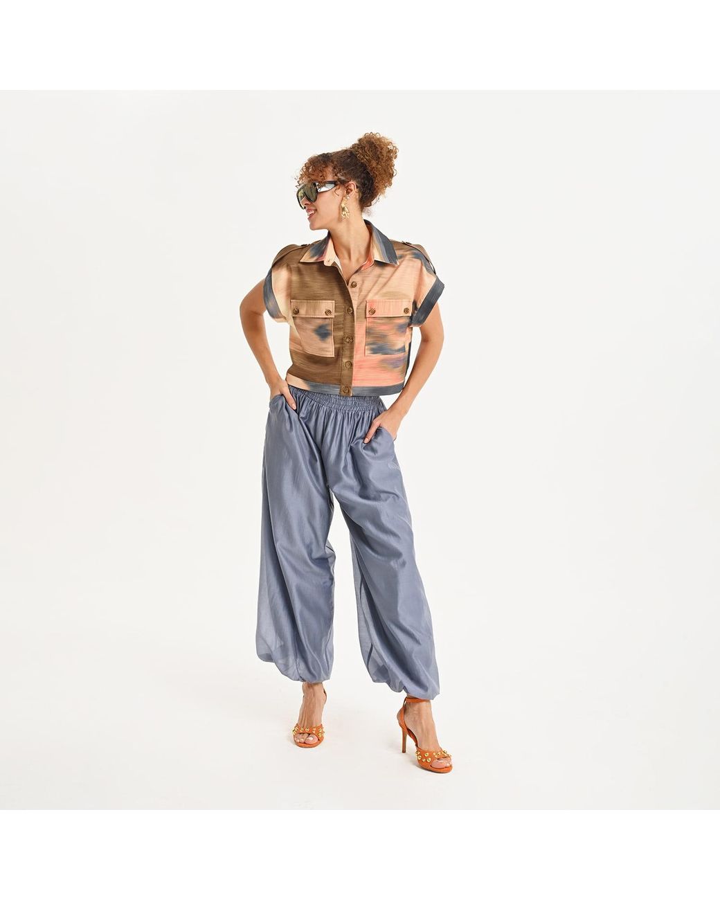 Lalipop Design Multicolor Relaxed Short-Sleeve Shirt