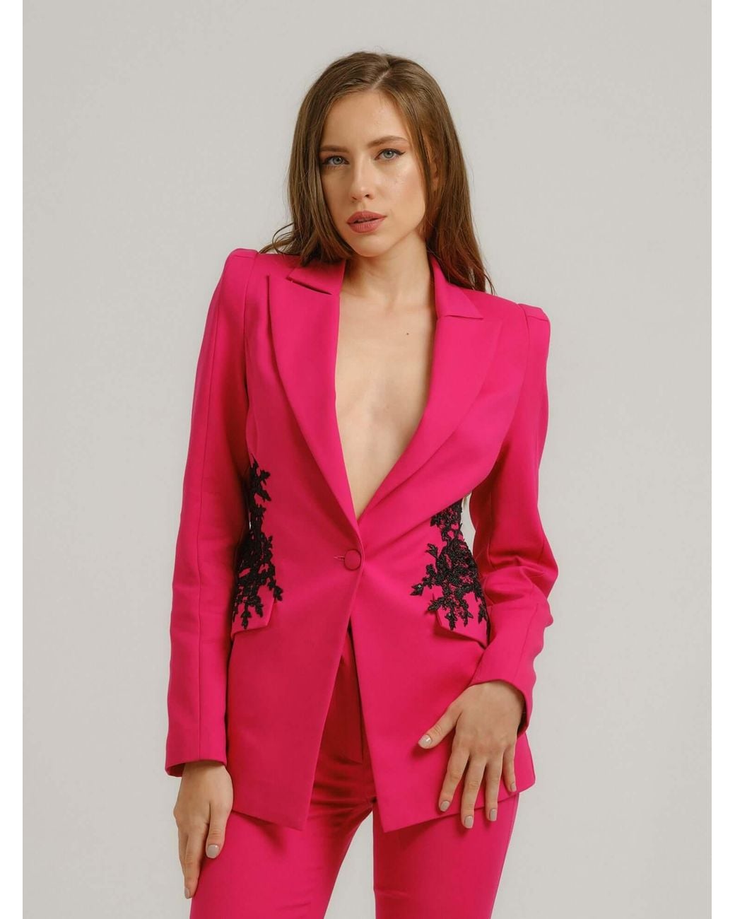 Tia Dorraine Fantasy Tailored Suit With Embroidery