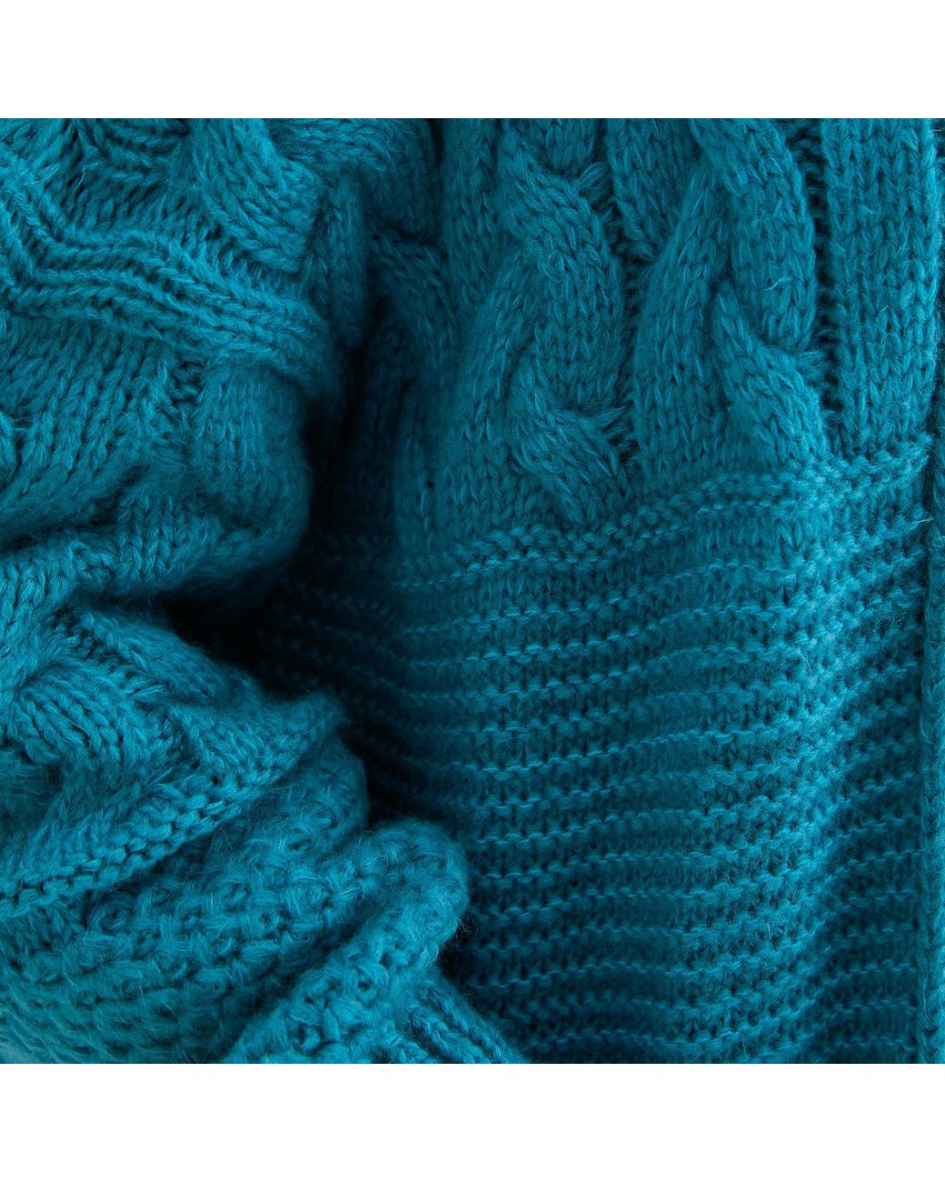 Cara & The Sky Blue Alex Balloon Sleeve Cable Maxi Cardigan