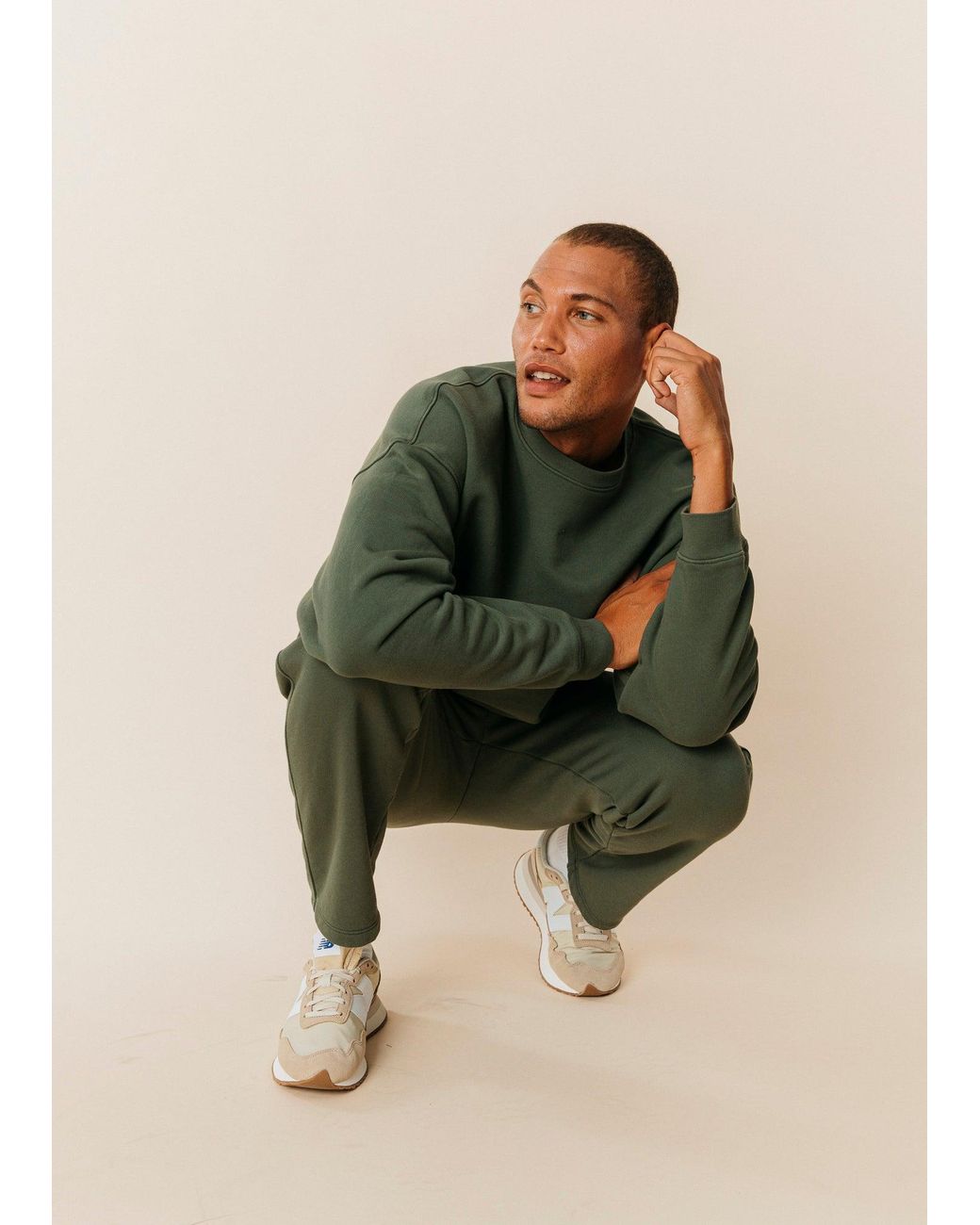 Ocio Leisurewear Green Straight Leg Pant for men