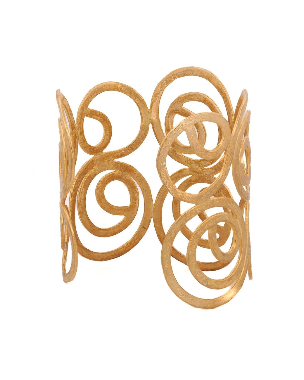 Ebru Jewelry Metallic Cleopatra En Chunky Cuff Bracelet