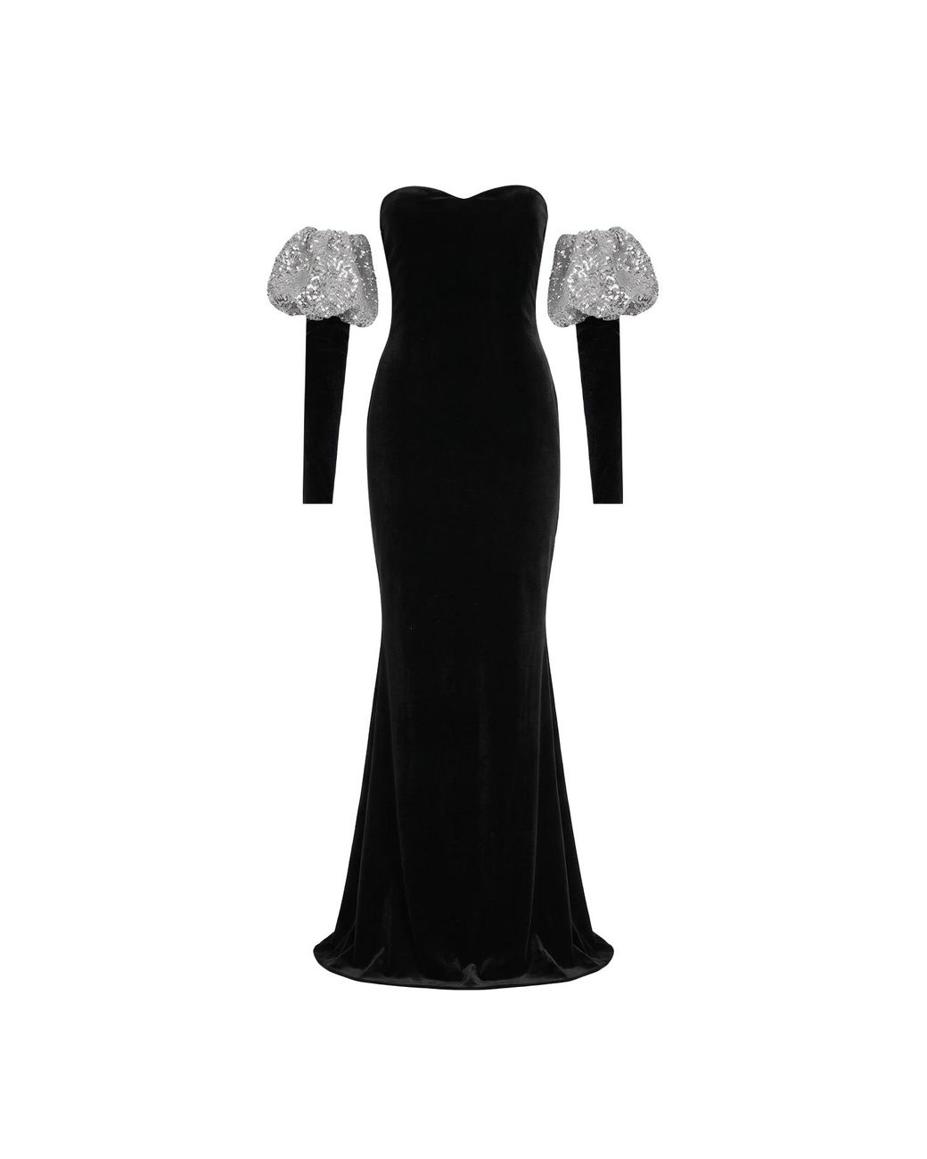 Nur Karaata Black Anastelle Gown