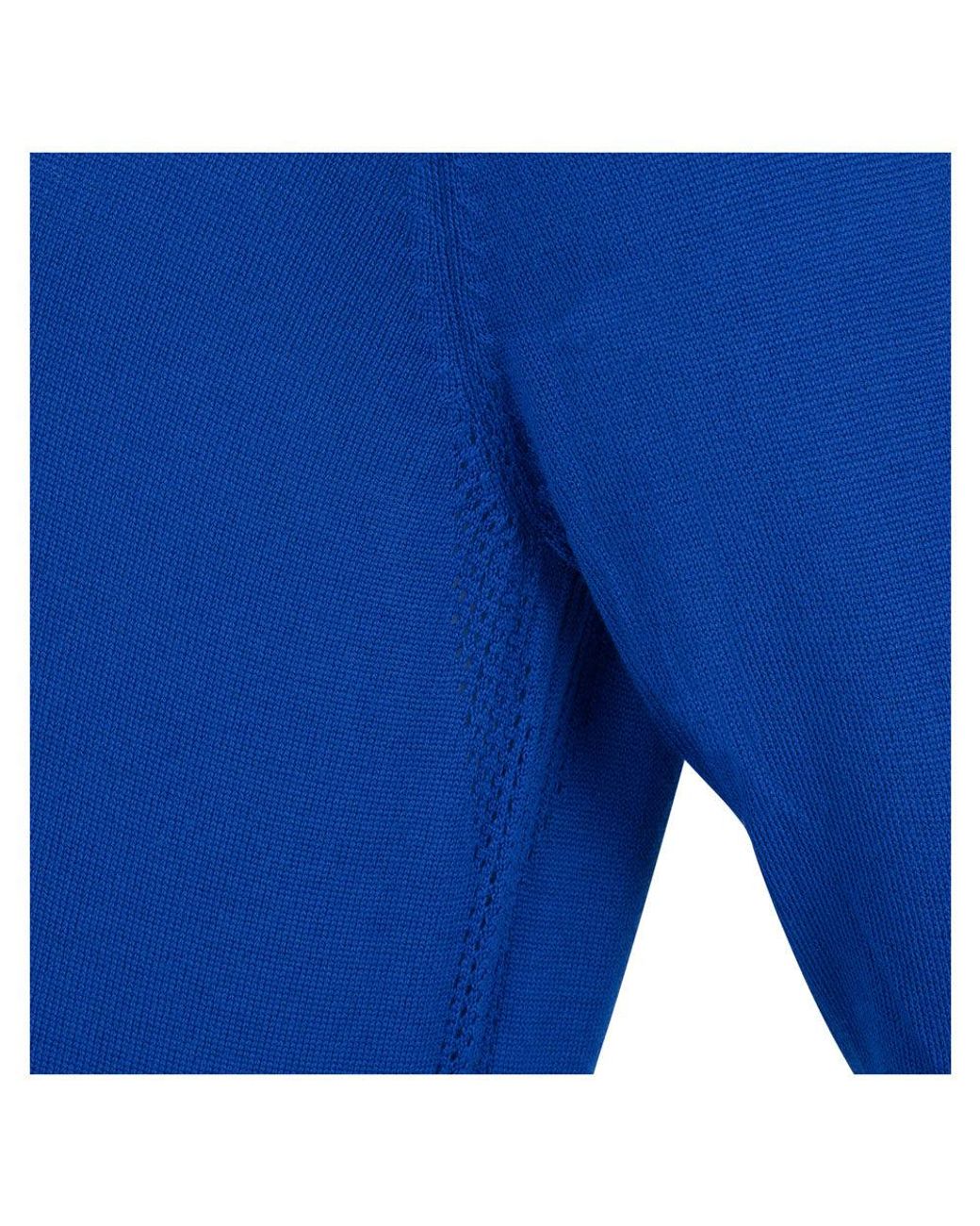 Paul James Knitwear Blue Heavyweight Merino Activewear Training Kratos Top for men