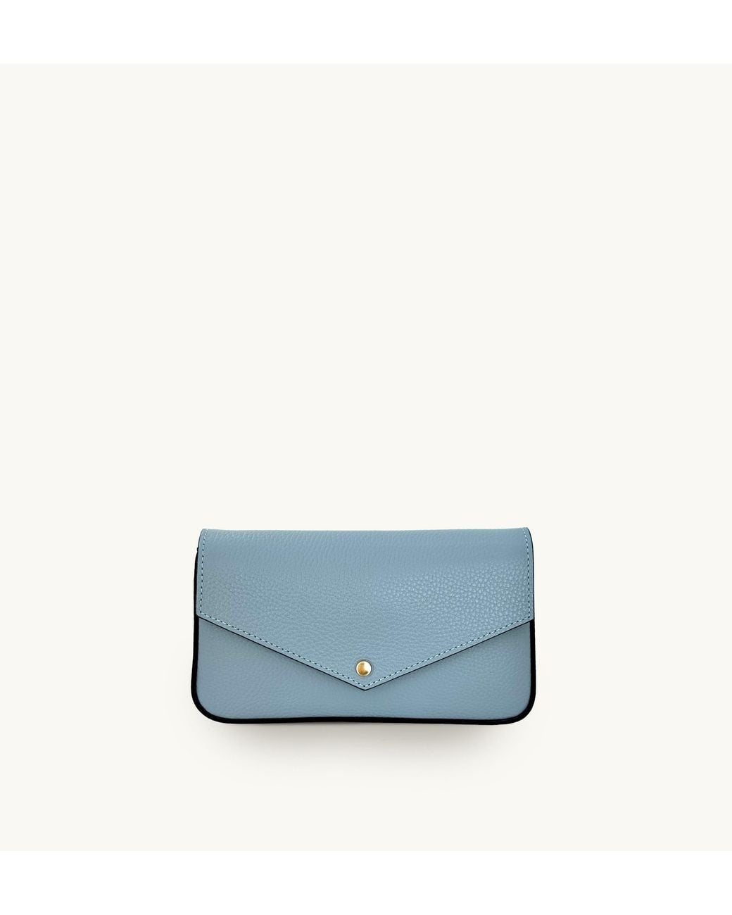 Apatchy London Blue The Munro Sky Leather Shoulder Bag