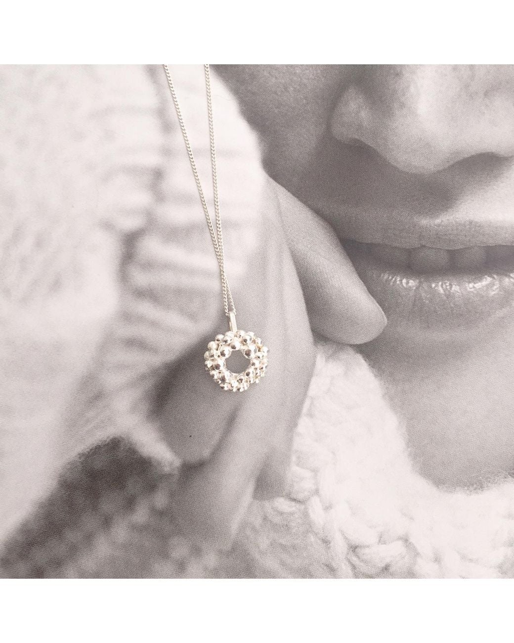 Lily Flo Jewellery Metallic Rock Chic Circle Necklace