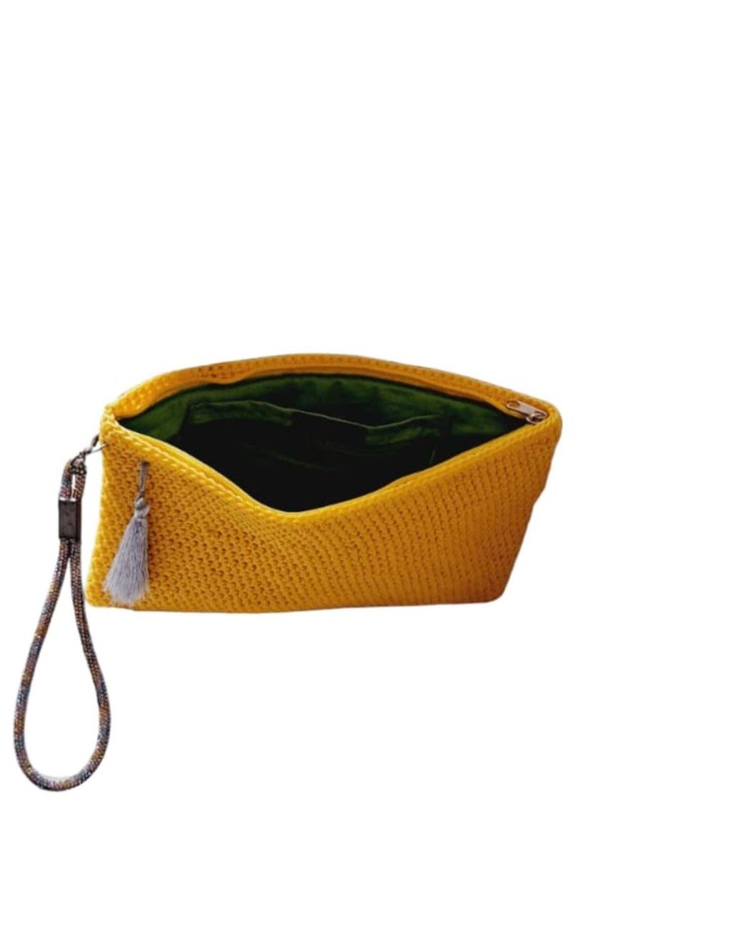 Springmoonatelier Yellow Handmade Clutch Bag – Elegant And Chic