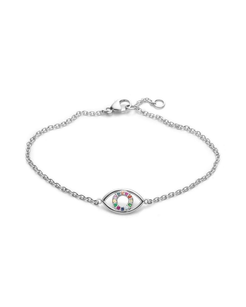 With Love Darling Metallic Eye Bracelet Sterling