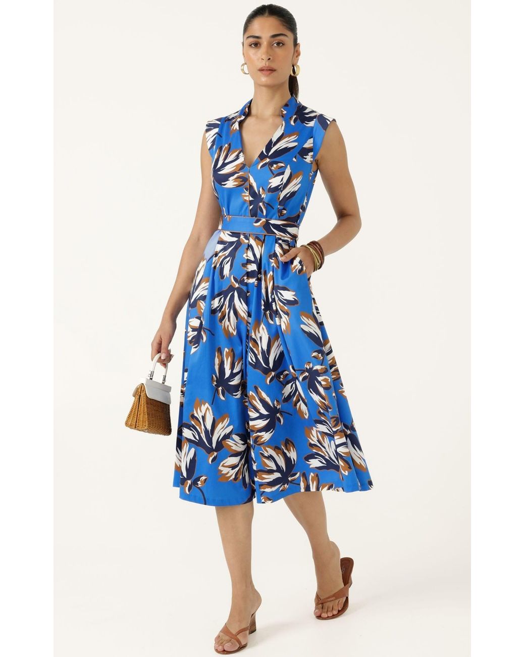 SACHA DRAKE Blue Beauford Dress