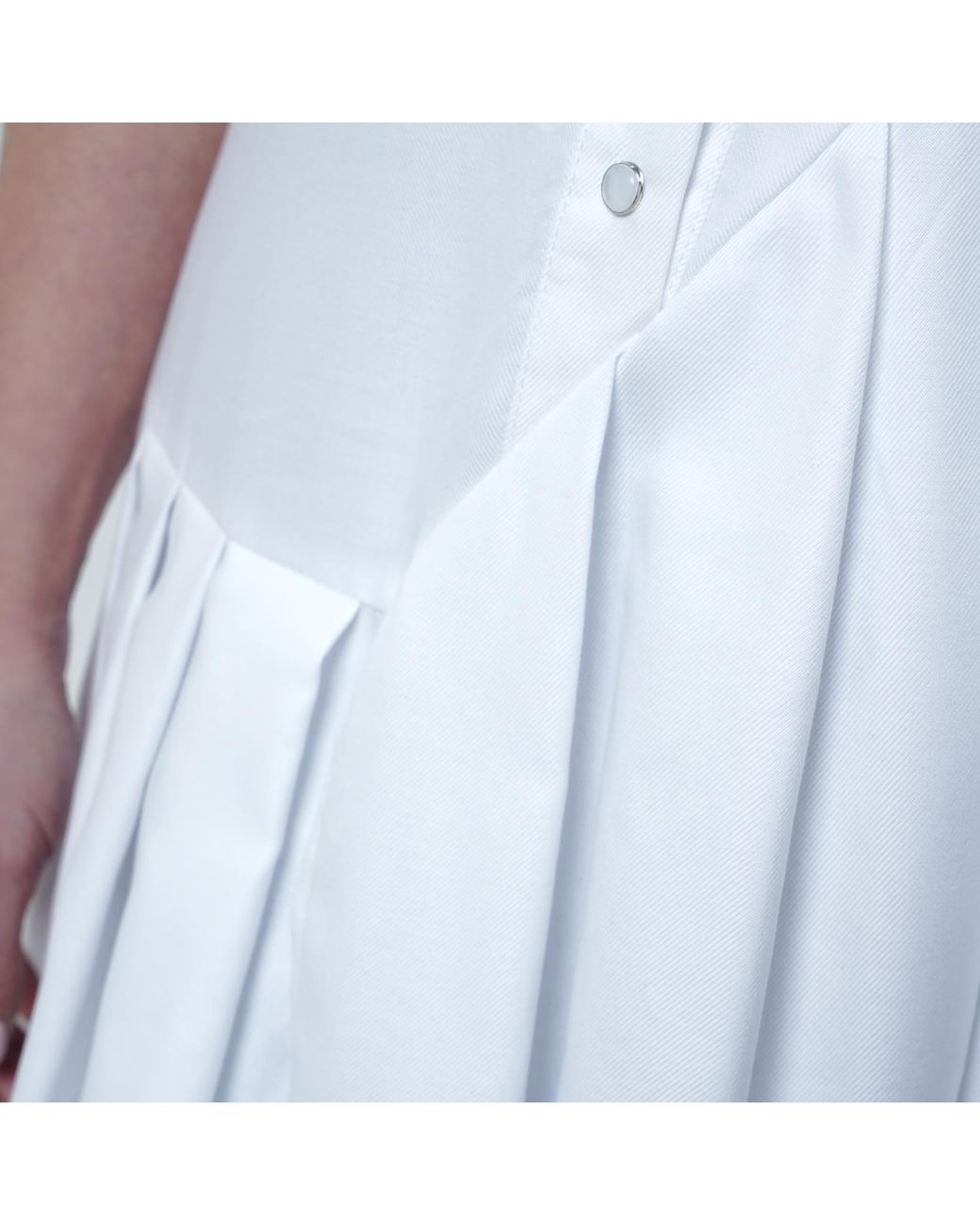 Metamorph Blue Pleated Long Tunic Shirt