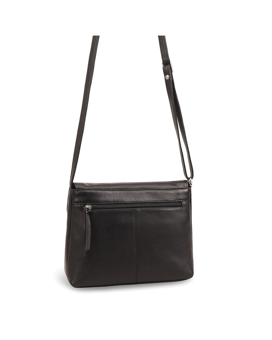 Lloyd Baker Black Kheda Leather Crossbody Bag