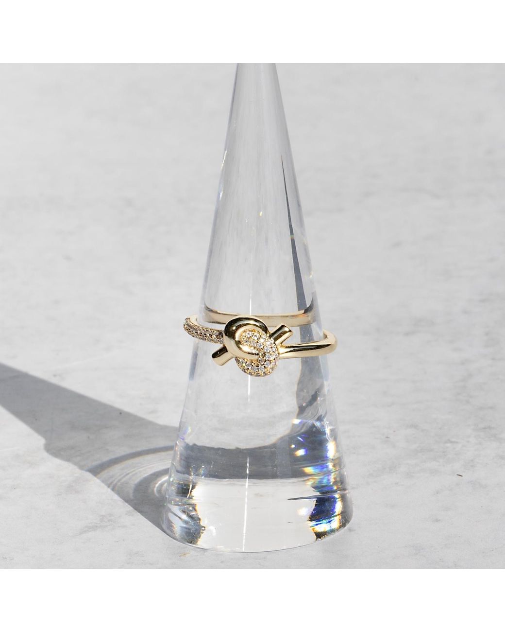 Native Gem Metallic Love Knot Ring