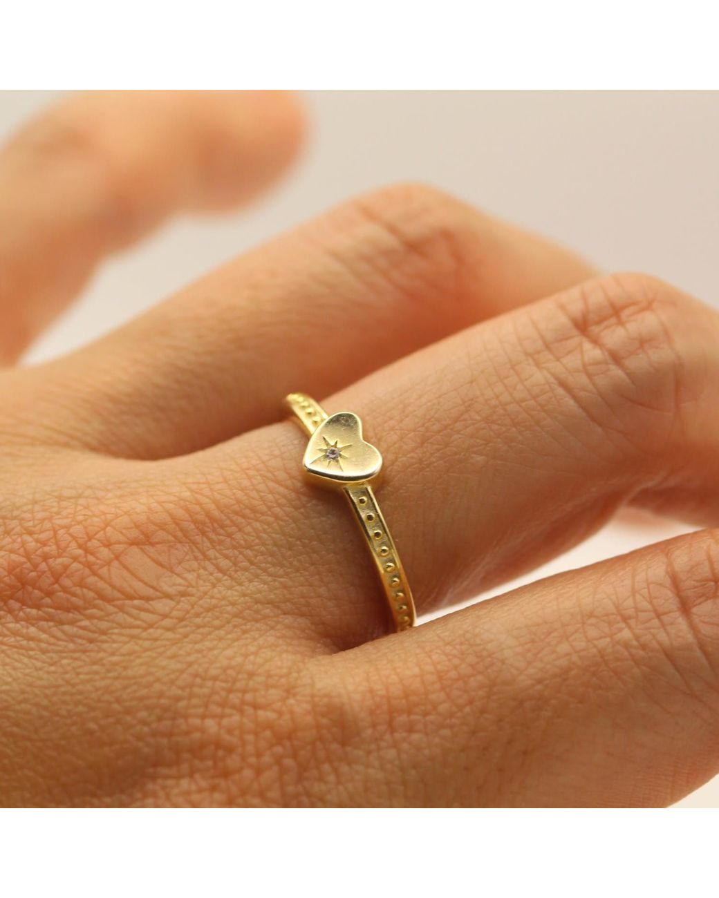 VicStoneNYC Fine Jewelry Metallic Natural Diamond Northern Star Love Solid Ring