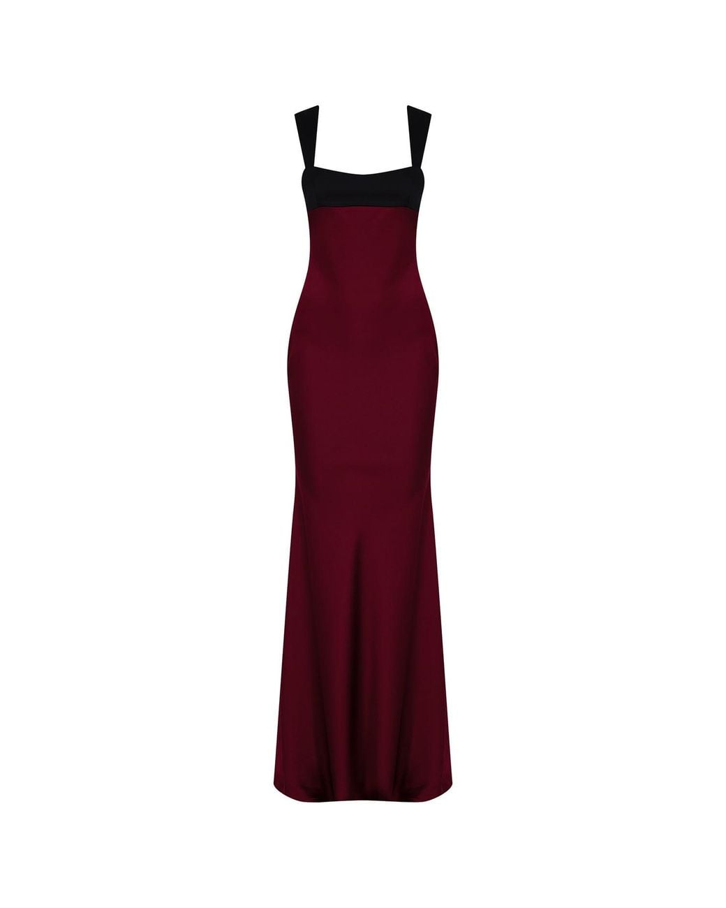 Herfetch Red Neutrals Maxi Dress-Burgundy
