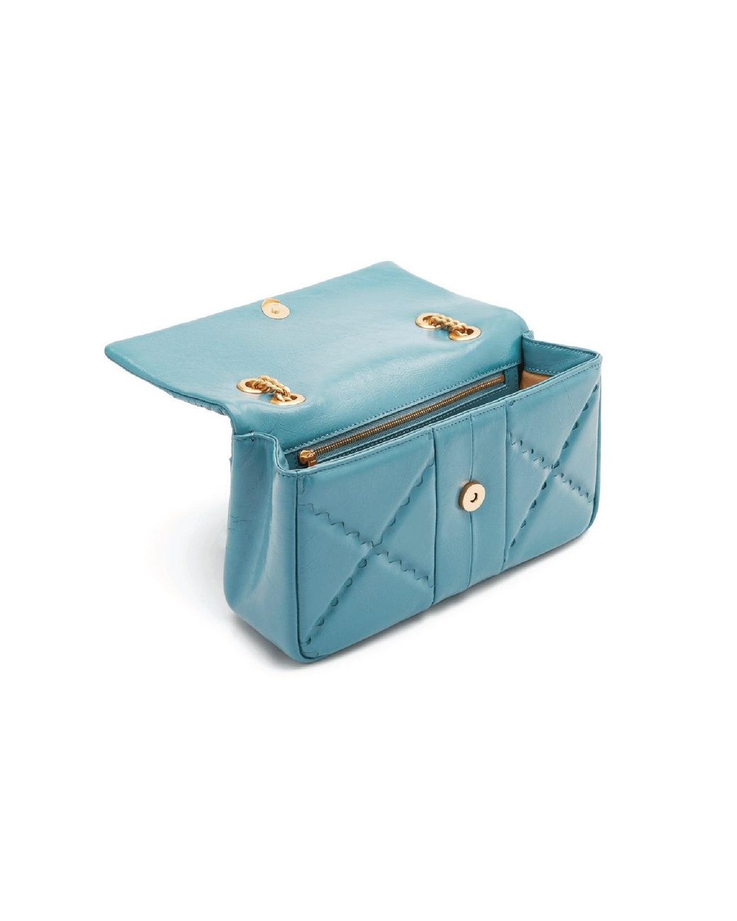 Orange Cube Blue Mosaic Diamond Chain Bag